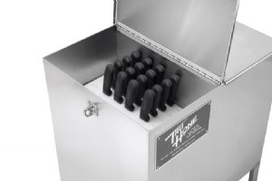 Knife Cart Sanitizer with Knife Board (Holds 128 Knives) Double Lid