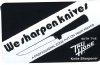 Show product details for THSS Knife Sharpening Sign